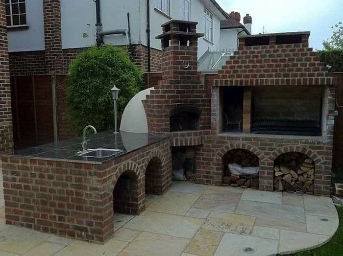 СТРОИМ помпейские печи .Барбекю. Летняя кухня. Камин.