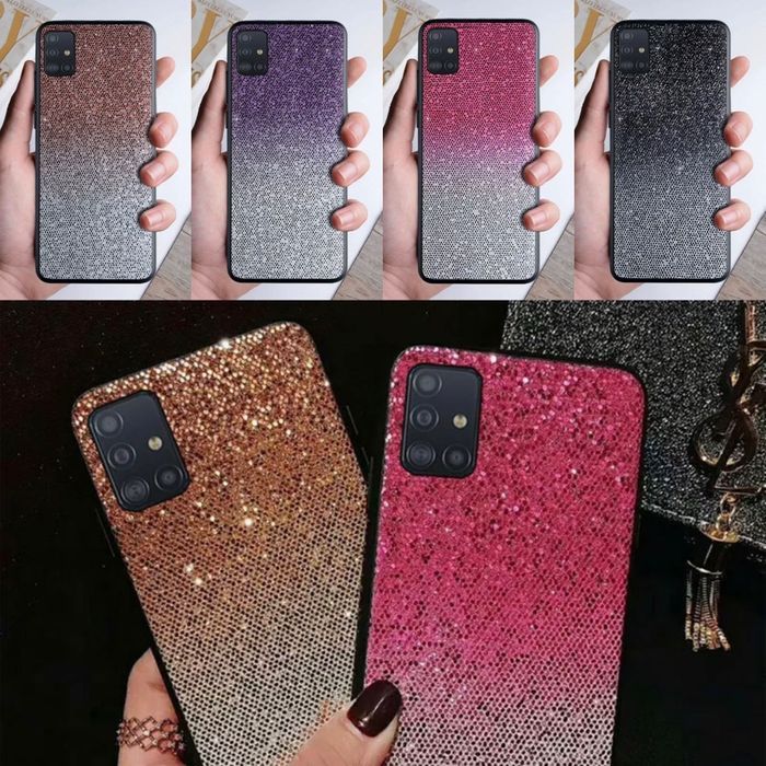Husa cu sclipici in degrade pt. Samsung Galaxy A51 / J6 Plus / J6+