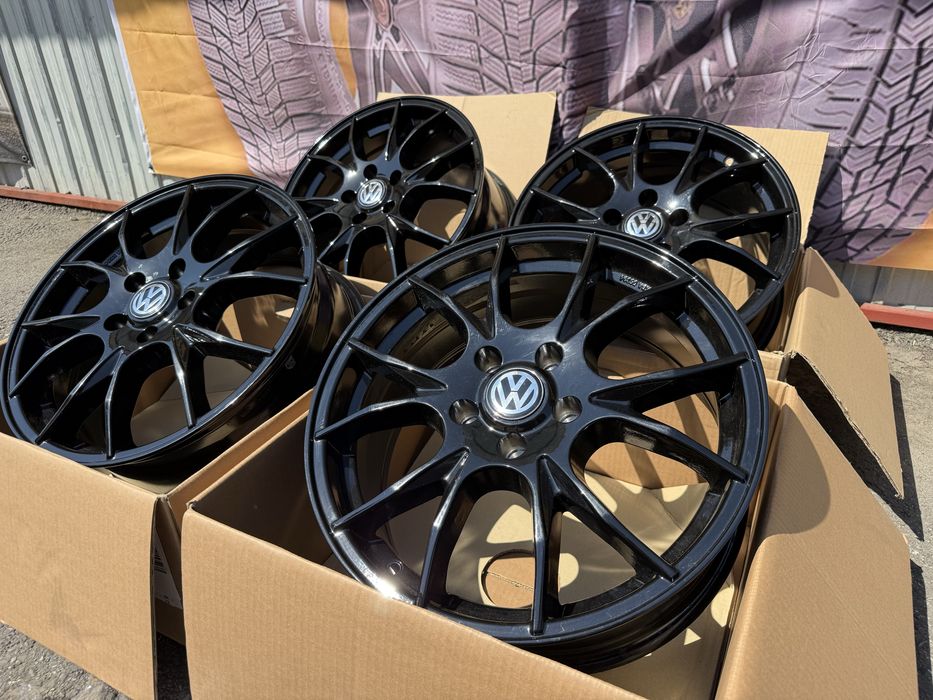 jante aliaj noi Full Black R17 5x112 VW TIGUAN Golf Passat Jetta