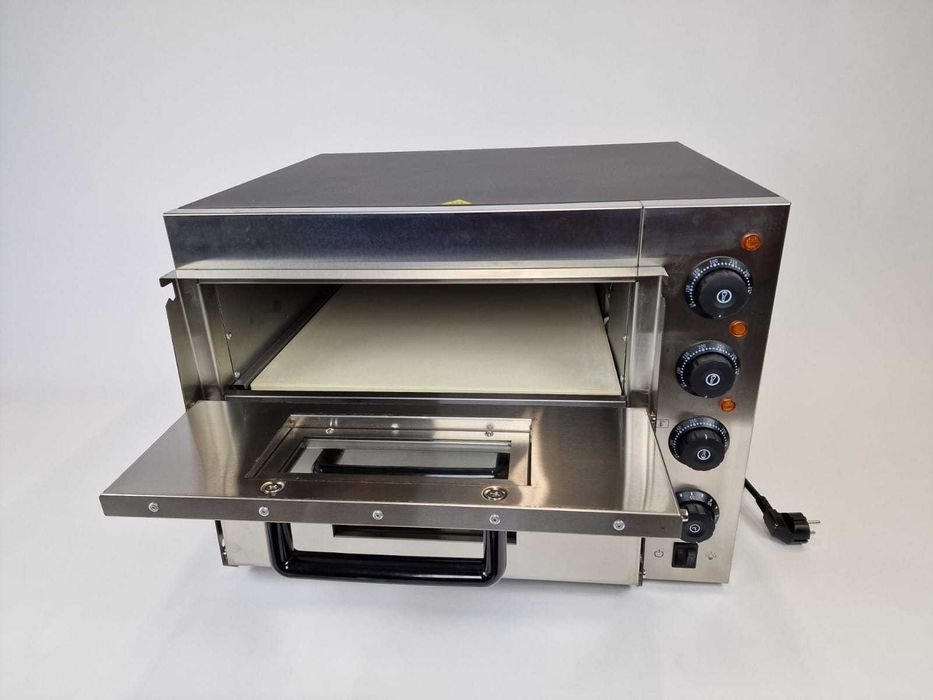 Cuptor Electric Dublu pentru Pizza 40 x 40 cm Otel Inoxidabil