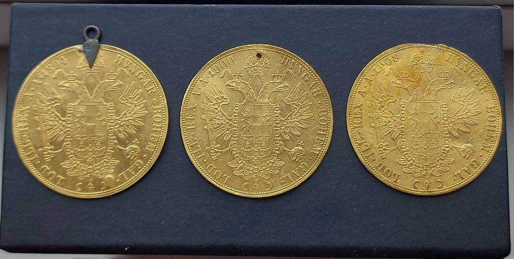 Monede aur istorice  4 ducați Franz Joseph I Austria