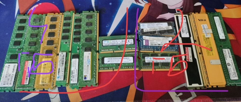 Продам озу ddr3 4gb и 2gb