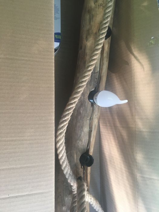 Дървена лампа/полилей