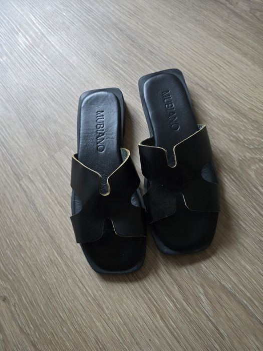 Slapi de vara din piele naturala  sandale femei din piele slapi dama