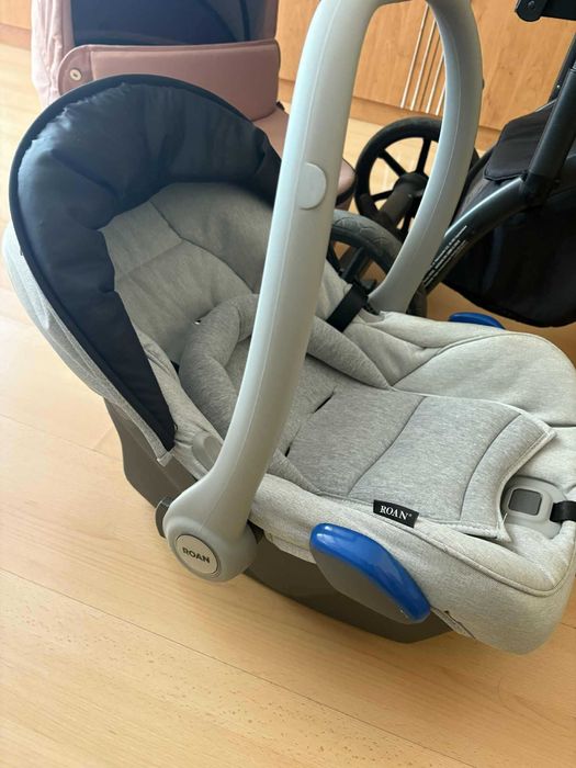 Бебешка количка 2 в 1 BASS NEXT ROSY MOOD - ROAN + столче за кола