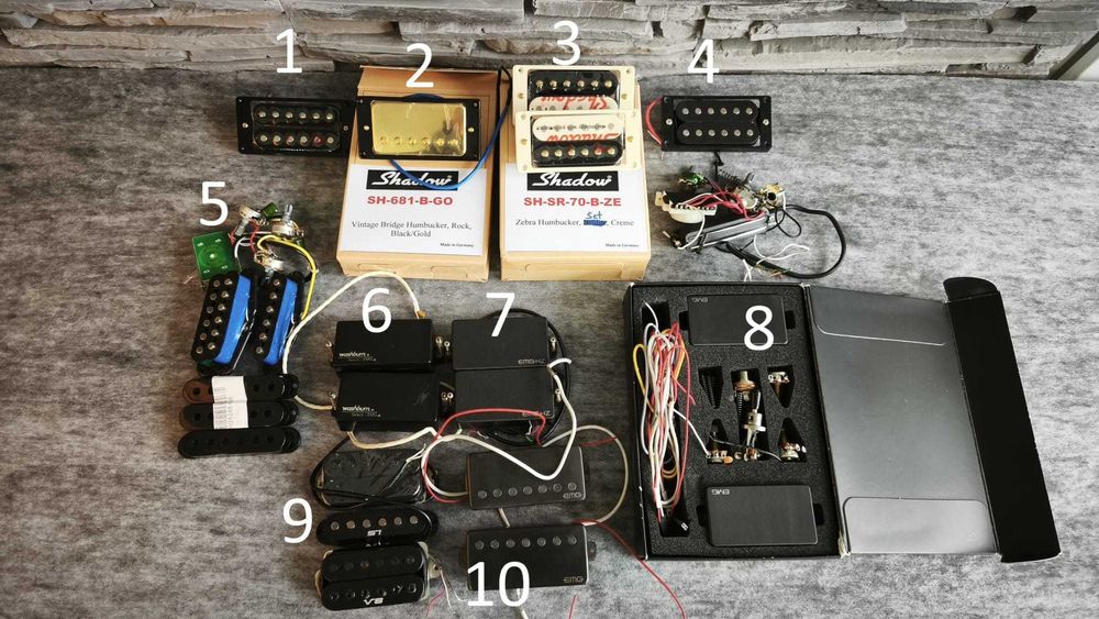 Set doze Shadow EMG Ibanez