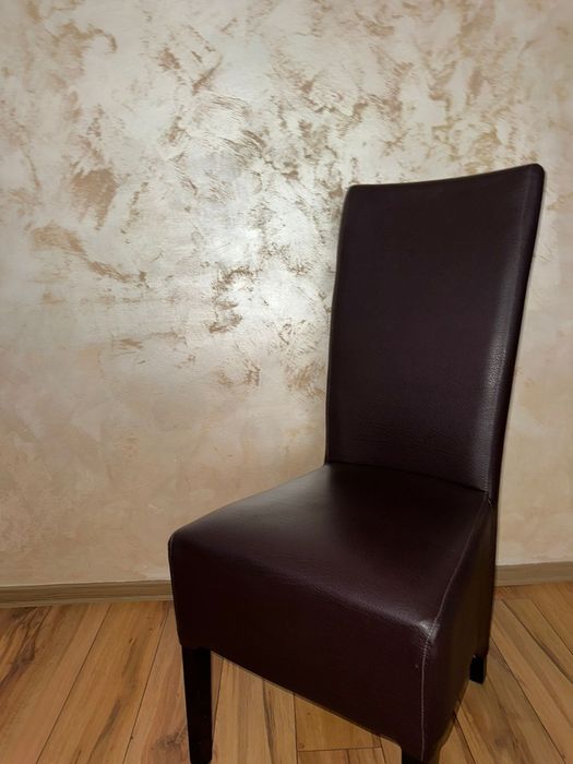Scaun modern imitație piele 6 bucăți