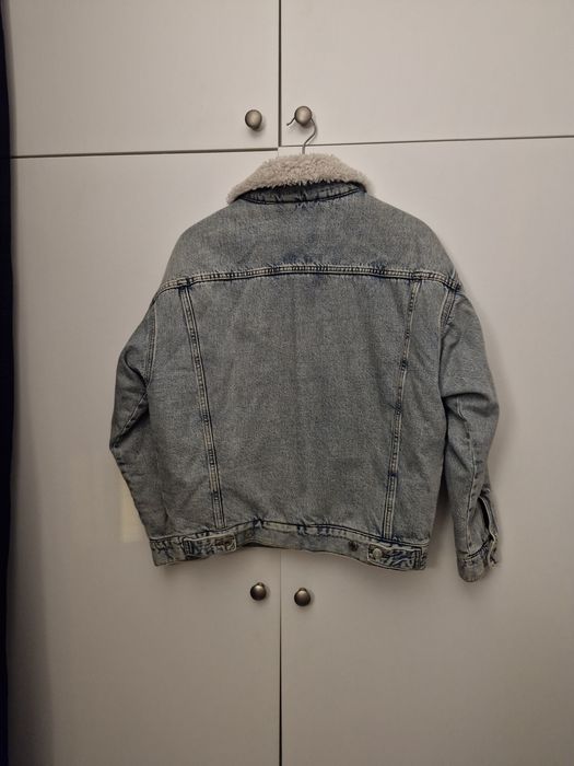Geaca bomber de iarna,denim,H&M, XS