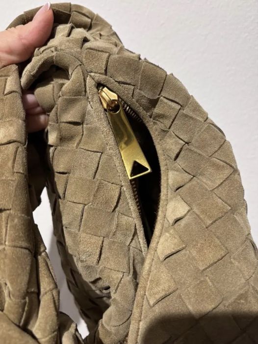 Bottega Veneta Jodie Small Taupe Suede