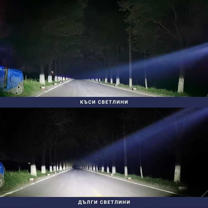 Bi LED лупи за фарове XT-4 55W за кола автомобил вграждане ретрофит LED осветление