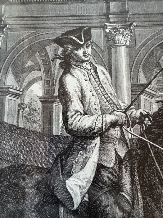 Литография на Йохан Елиас Ридингер - The Trot /Галоп