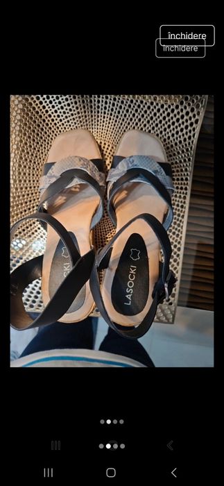 Sandale piele interior exterior