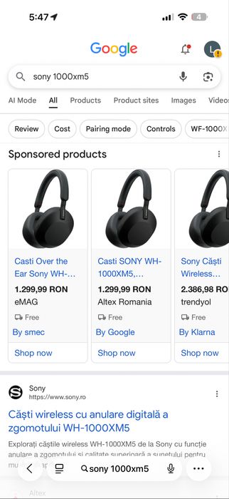 Sony wh1000xm5 casti