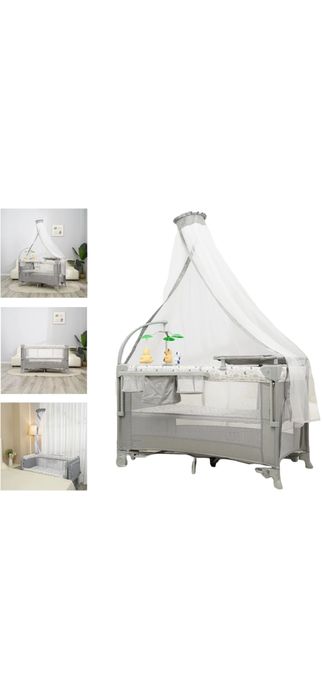 Patuț co-sleeper cu saltea