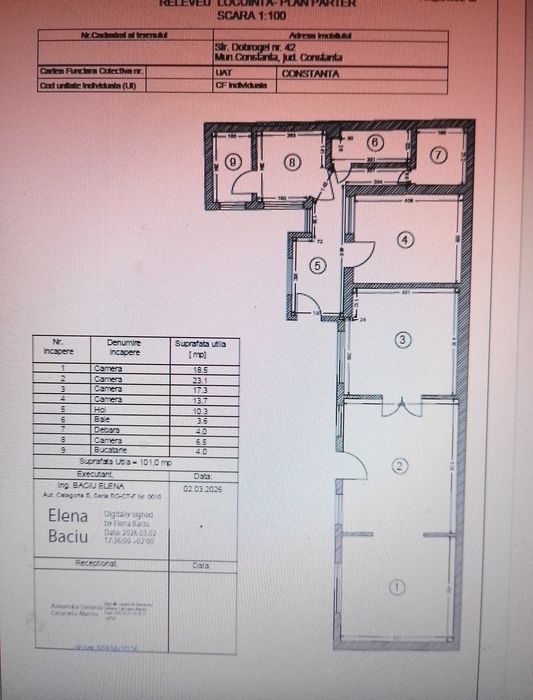 Casa Constanta 340mp teren, 4 camere, deschidere la strada 17,70 ml, la 50 m de Bd Mamaia Direct proprietar 240.000E