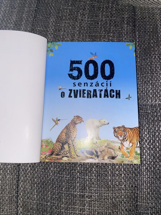 Carte cu 500 de animale poze scris în slovacă dar mai mult sunt imagin
