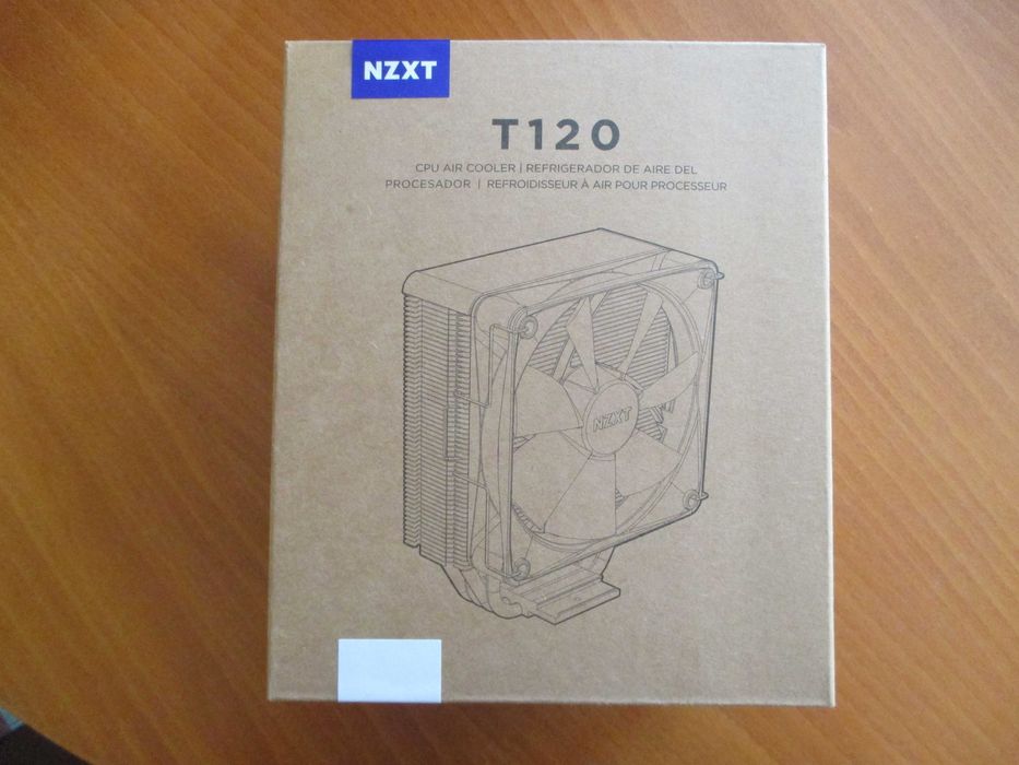 Охлаждане за процесор NZXT T120м, бяло, съвместимо с Intel и AMD