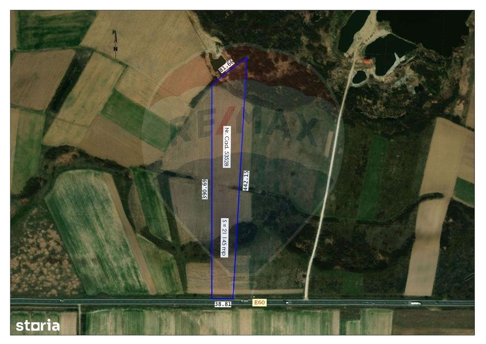 De vânzare teren intravilan, în Săbolciu, cu deschidere la E60