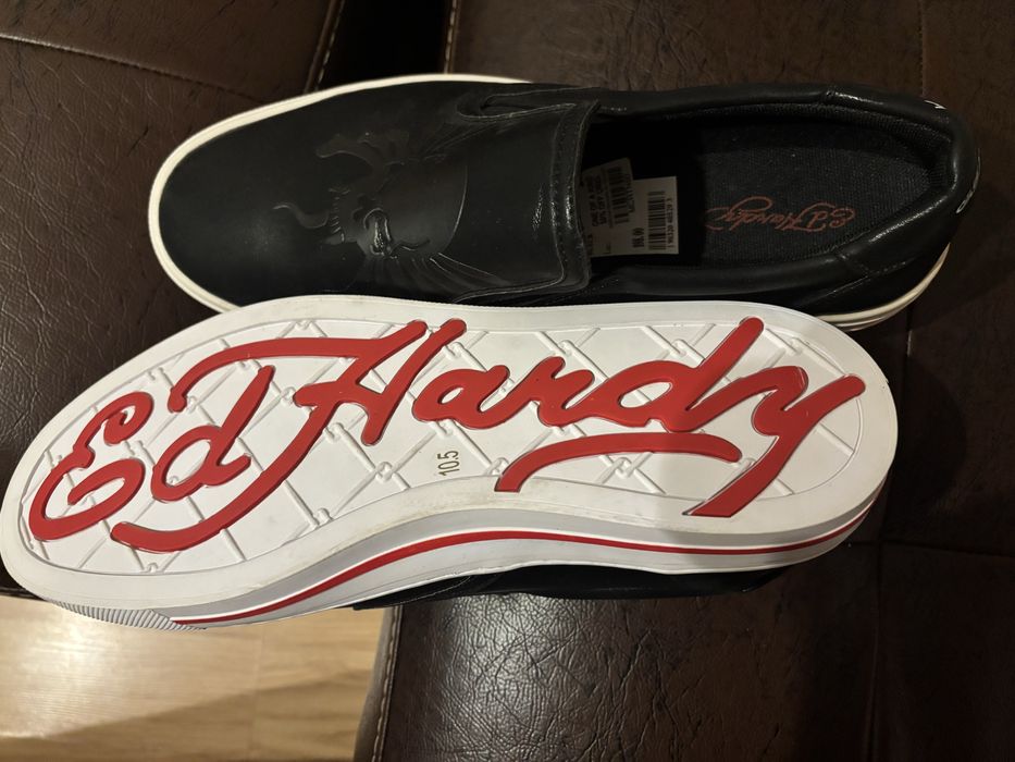 Обувки на пума(ферари) и Ед Харди