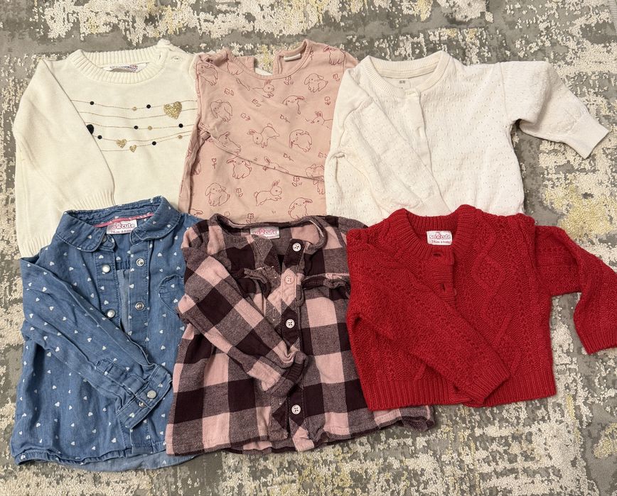 Lot 6 bluze marime 74