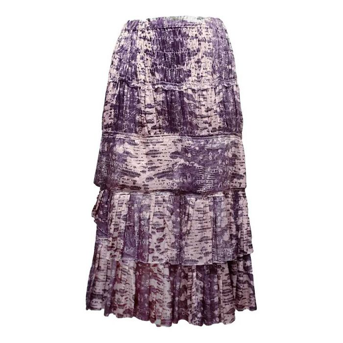 fusta Isabel Marant H&M, matase naturala, 38 / S, bohemian