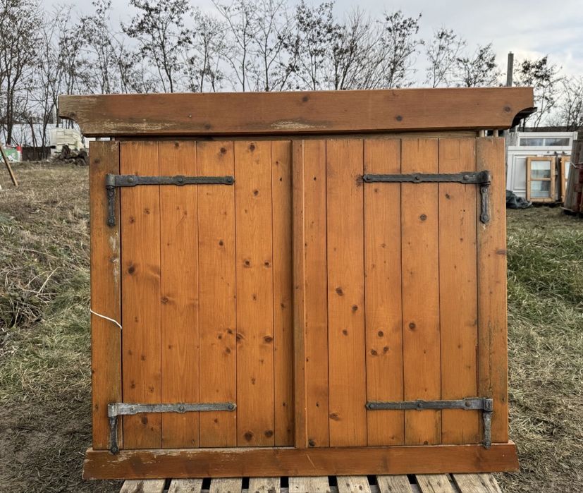 SET FERESTRE LEMN obloane cabana rustic geam termopan H 104 x L 119 Germania