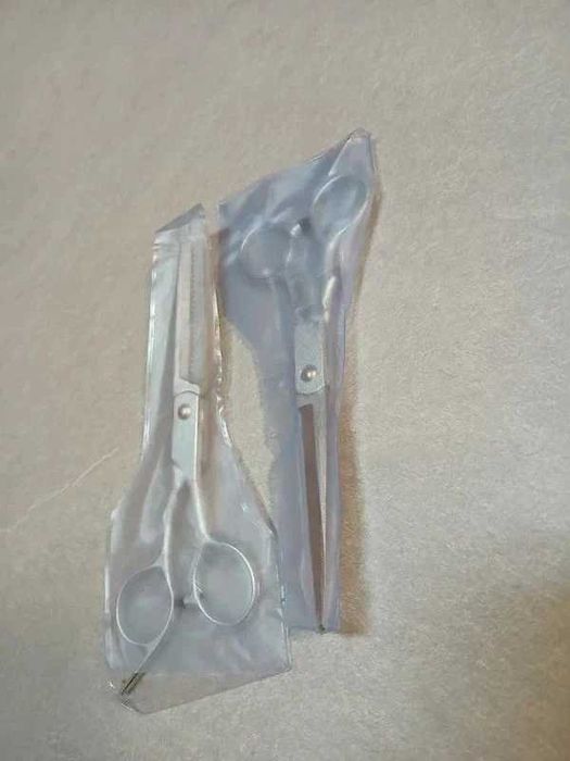 Foarfece profesionale de tuns parul Set argintiu