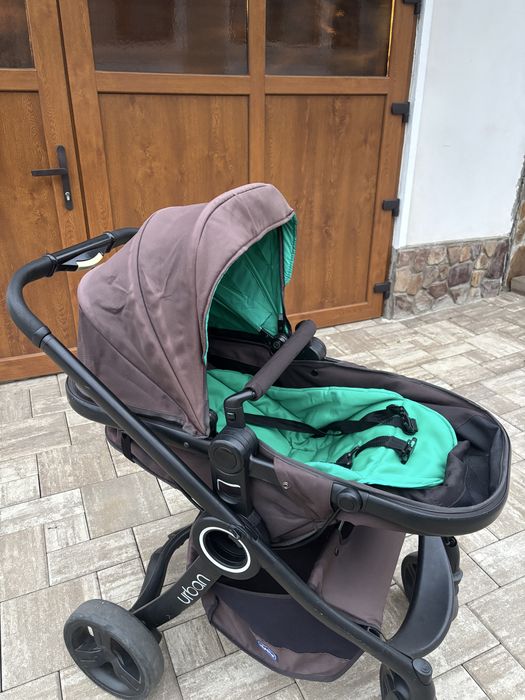 Carucior pentru copii chico urban  3in 1 bonus scoica chico