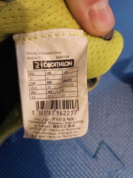 Espadrile escalada copii Simond Rock+, marime 33 (recomand 31-32)