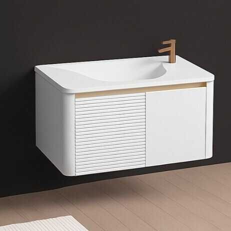 PVC шкаф за баня с мивка AURA 90 см White