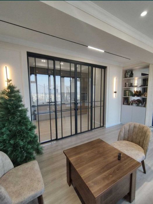 Раздвижные Распашные перегородки Лофт Loft/Стеклянные двери/