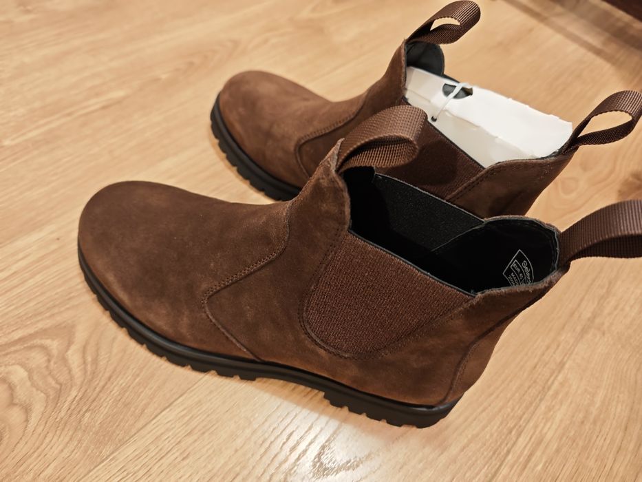 Ghete model Chelsea, piele naturala