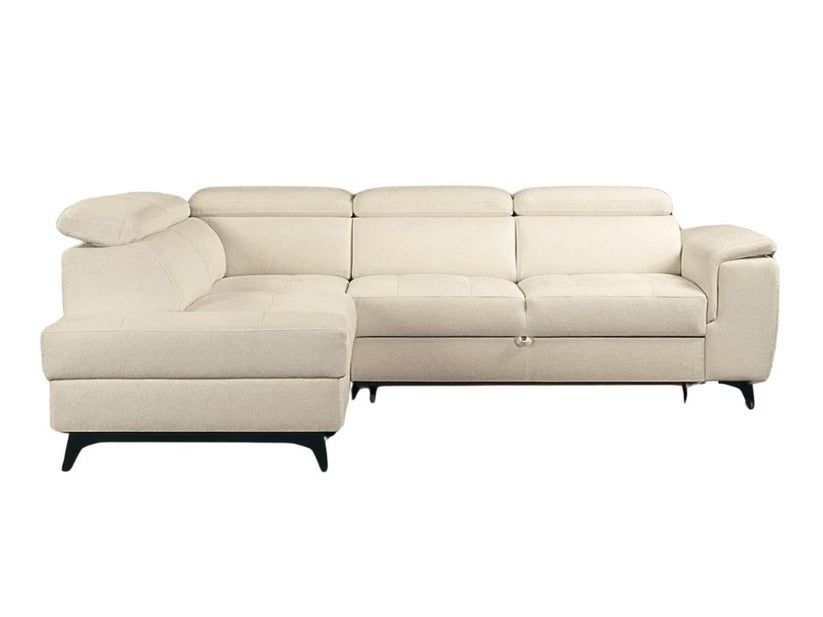 NOU Colțar L-form, GRI, extensibil, ladă depozitare