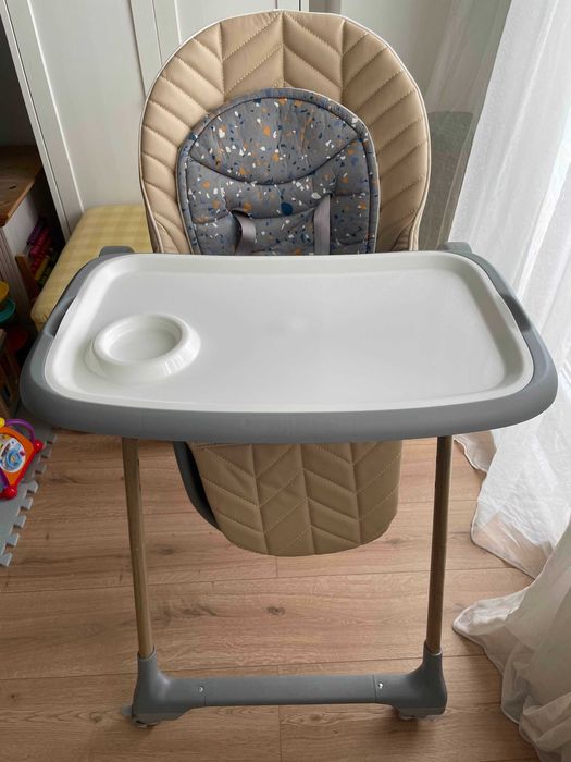 Kinderkraft Lastree Scaun Înalt De Masă Bebe Pliabil 2 În 1 reglabil