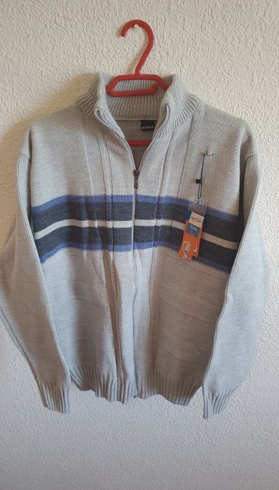 Cardigan nou gros gri  barbati L