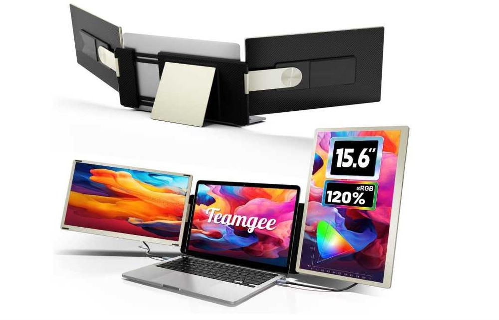Extensie ecran laptop Teamgee S6 2x15,6" Mac Windows Domyfan Kefeya