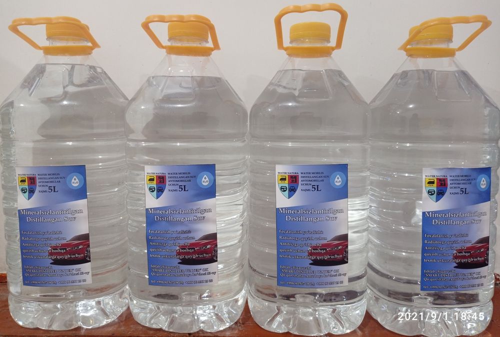 Дистилланган сув (Дистиллированная вода) 1л 3 000 сум