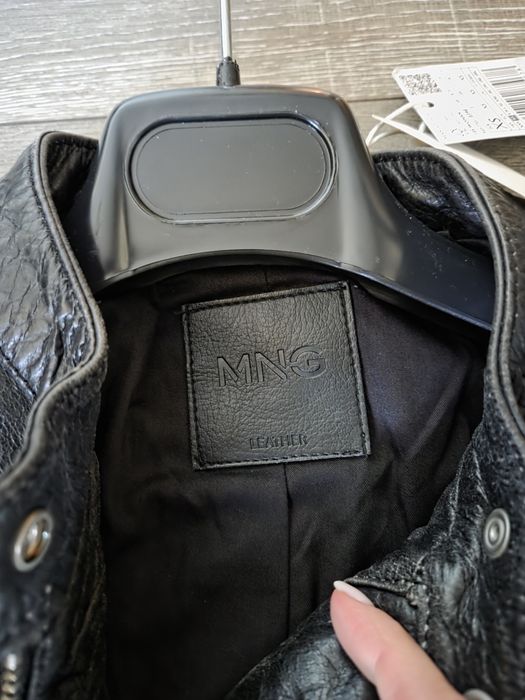 Кожено яке Mango xs