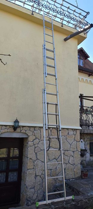 scara din aluminiu 2 si 3 tronsoane x 9 trepte