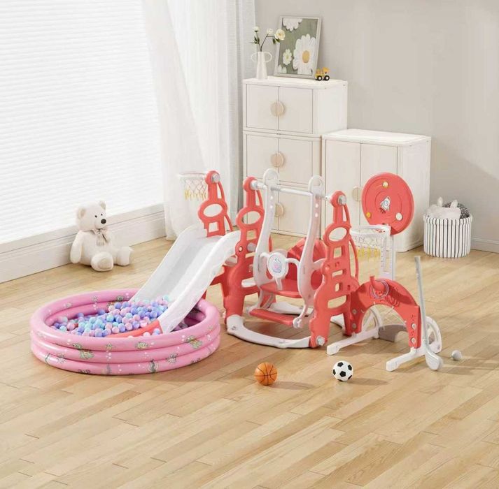 Доставка бесплатная горка качели сухой бассейн и мячик