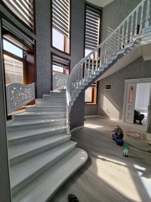 Мдф ва ёгочдан лесница ва эшик заказ асосида тахлаймиз