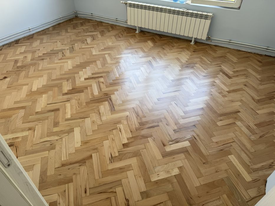 Безпрашно циклене на паркет, фугиране, омасляване или лакиране.