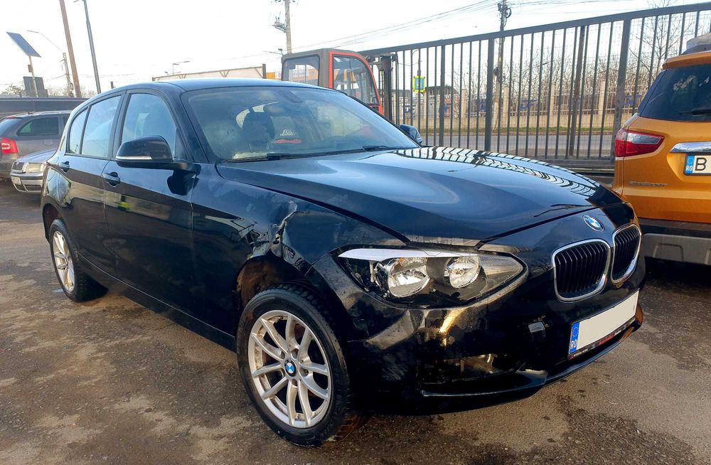 BMW 116D, cutie manuala, fabricatie 2014, AC, inmatriculat RO, AVARIAT