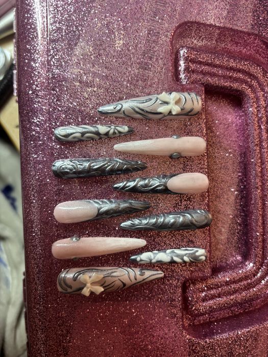 Unghii cu gel press on handmade