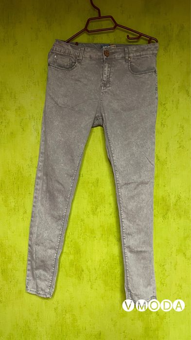 V.MODA Сиви skinny hight waist дънки