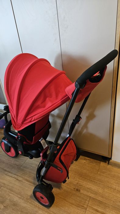 Tricicleta pentru copii Smart Trike STR7 Rosu 7 in 1 ultrapliabila, spatar reglabil, sistem patentat Touch Steering
