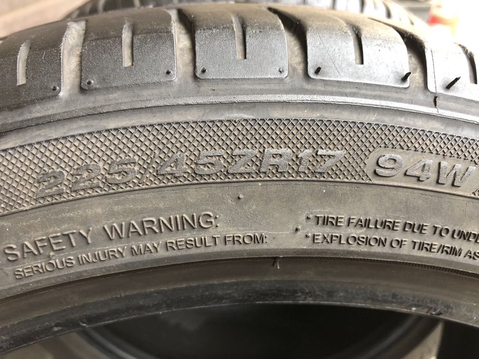 225/45/17 б/у из Германии