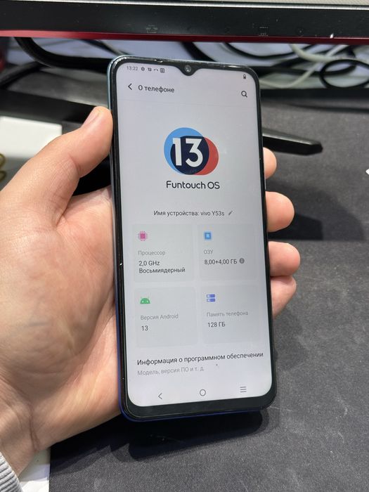 Vivo y53s 128gb ozu 8