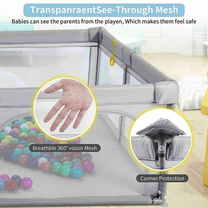 3904 Голяма Сива Кошара за игра 120х160см.