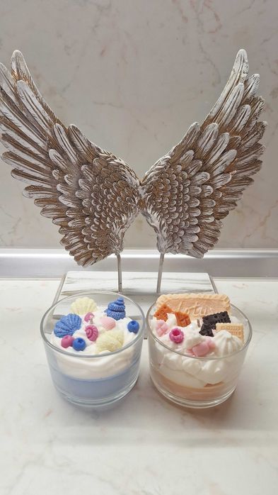 Соеви свещи. Ръчно направени.